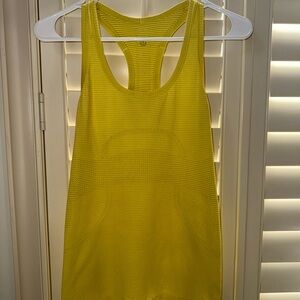 Lululemon Athletica Yellow Tank Top